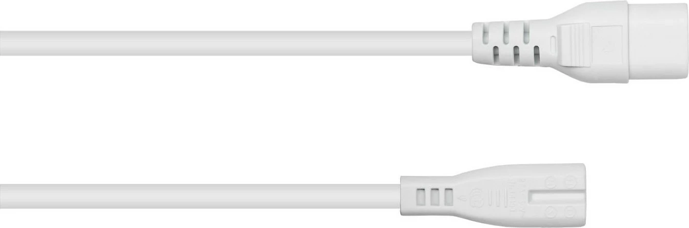 Kabllo zgjatëse rryme Kabelmeister C8 në C7, 0.1 m, e bardhë