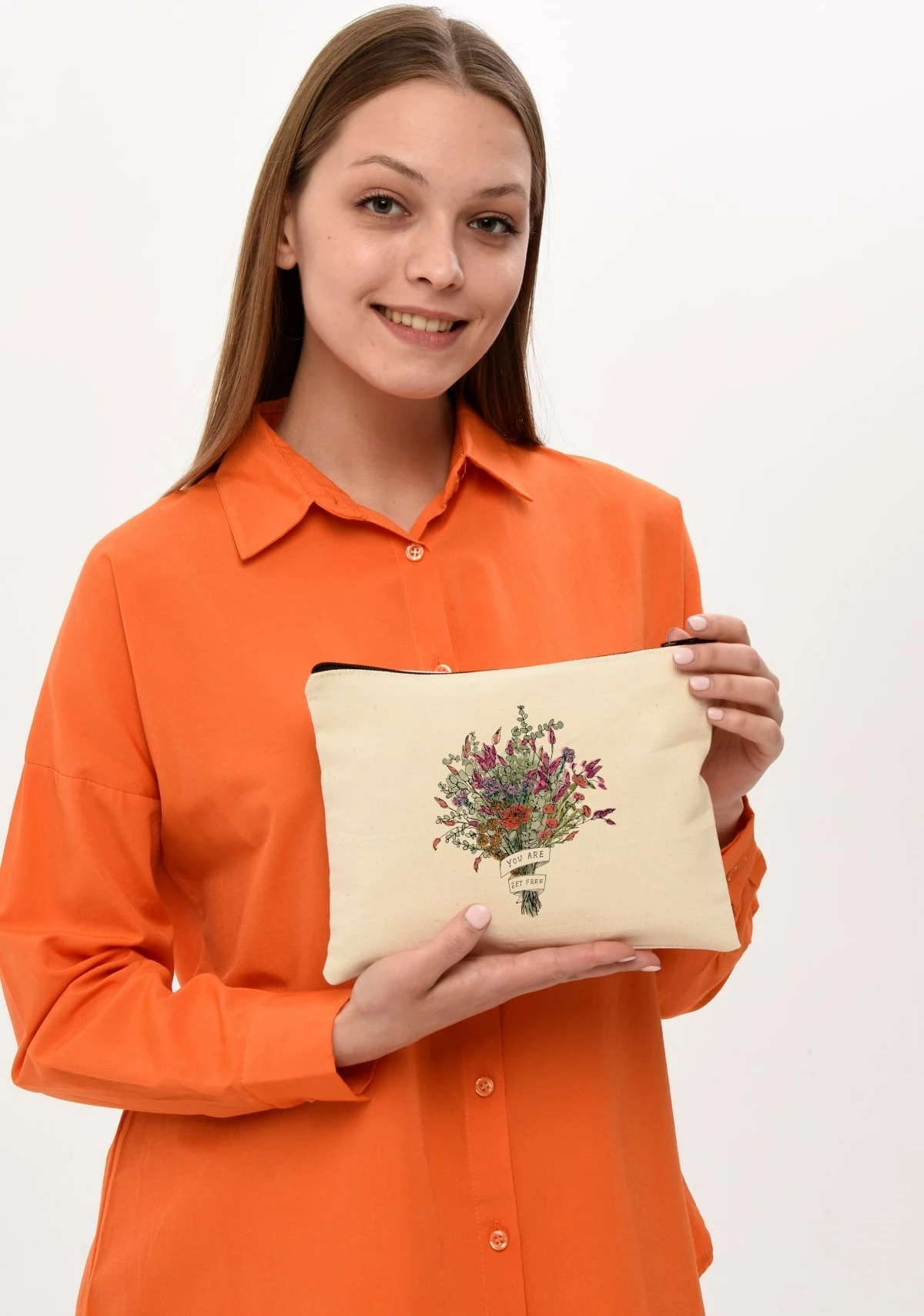 Çantë për make-up Zoozie Bags, krem, 25x18cm, 0745