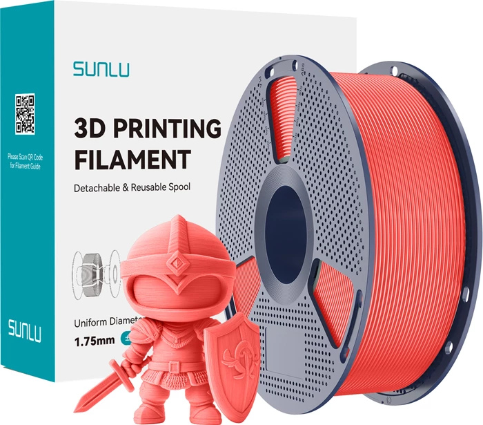 Filament PLA+ Sunlu PLA+ CR 1.75mm, Cherry
