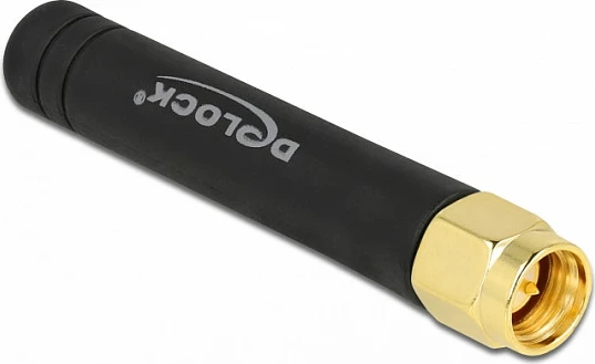 Antenë DeLOCK 12715, Omni 868 MHz, SMA Female, 1.6 dBi, e zezë