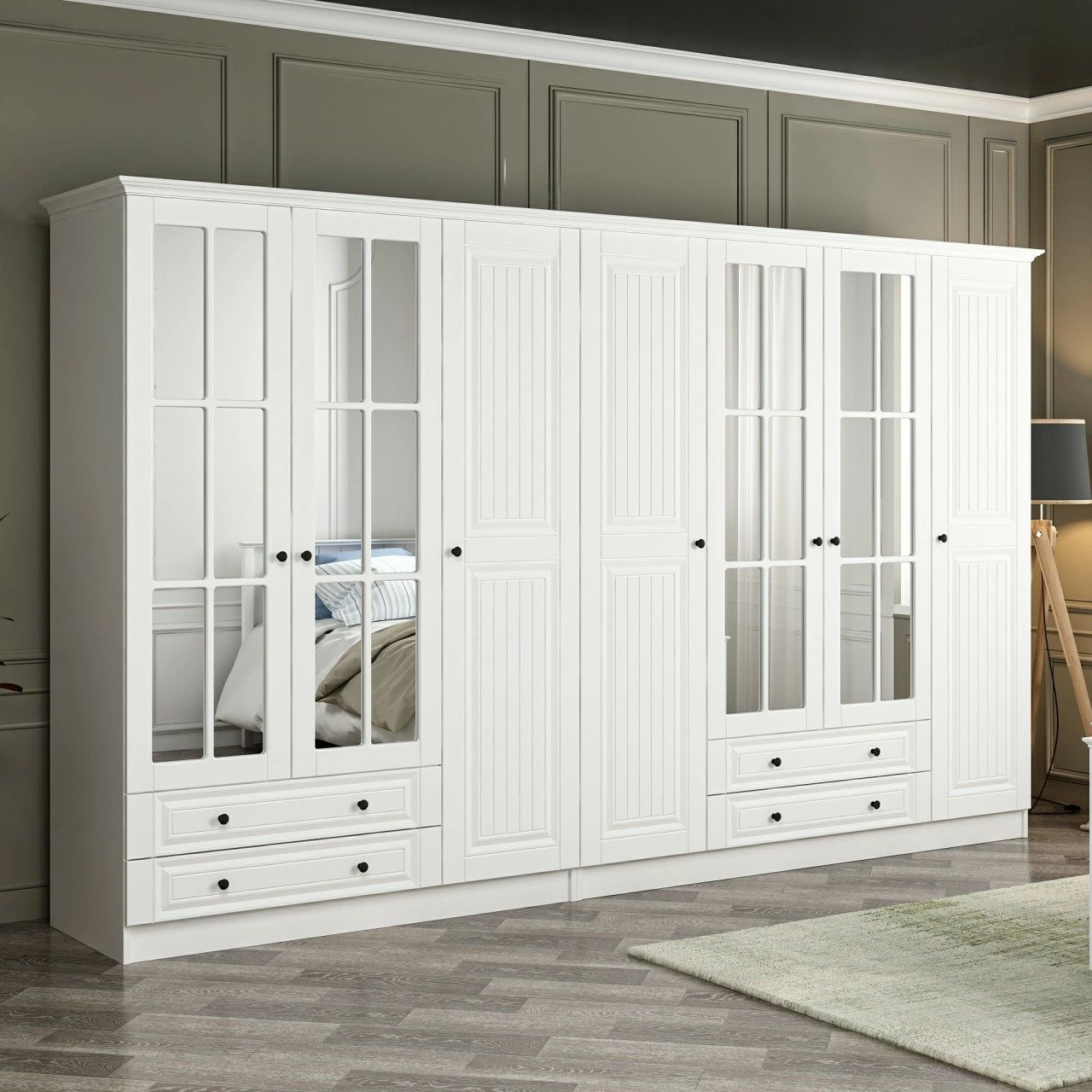 Dollap Skye Decor, i bardhë, Kale - 4022