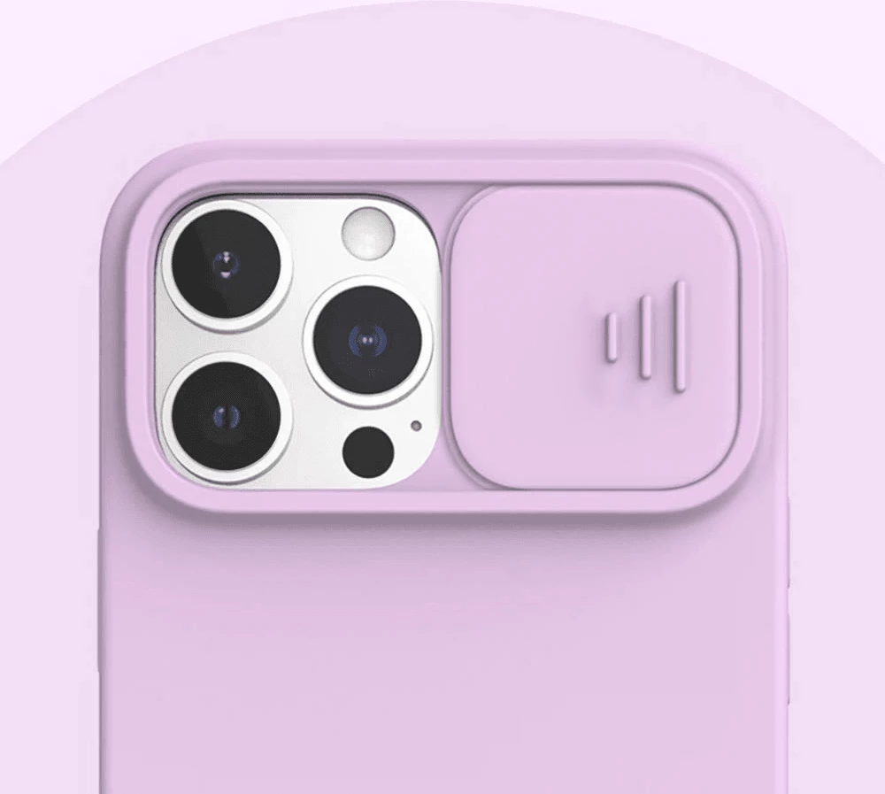 Mbështjellës silikoni ONASI Lens Cover për Samsung Galaxy A14, i hollë me mbrojtje kamere, vjollcë