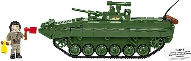 Set blloqe ndërtimi, COBI, BMP-1 2631, 758 pjesë, shkallë 1:35, jeshile