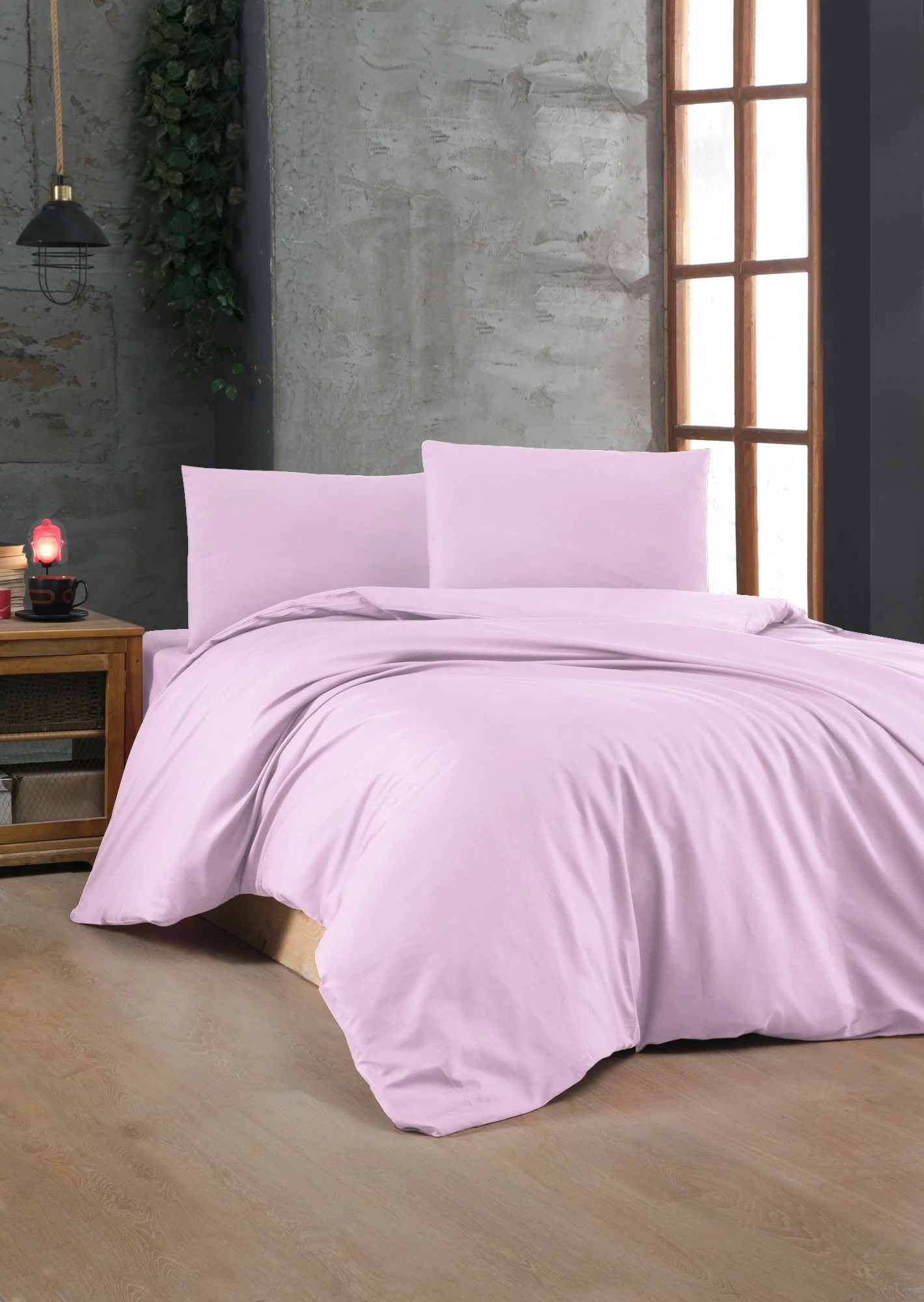 Set mbulesë për jorgan dopio, ngjyrë lejla, L'essentiel