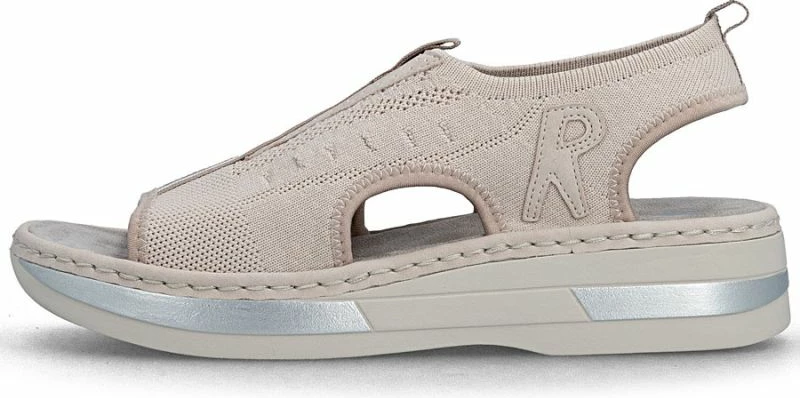 Sandale platforme femra Rieker V59B5-31, rozë