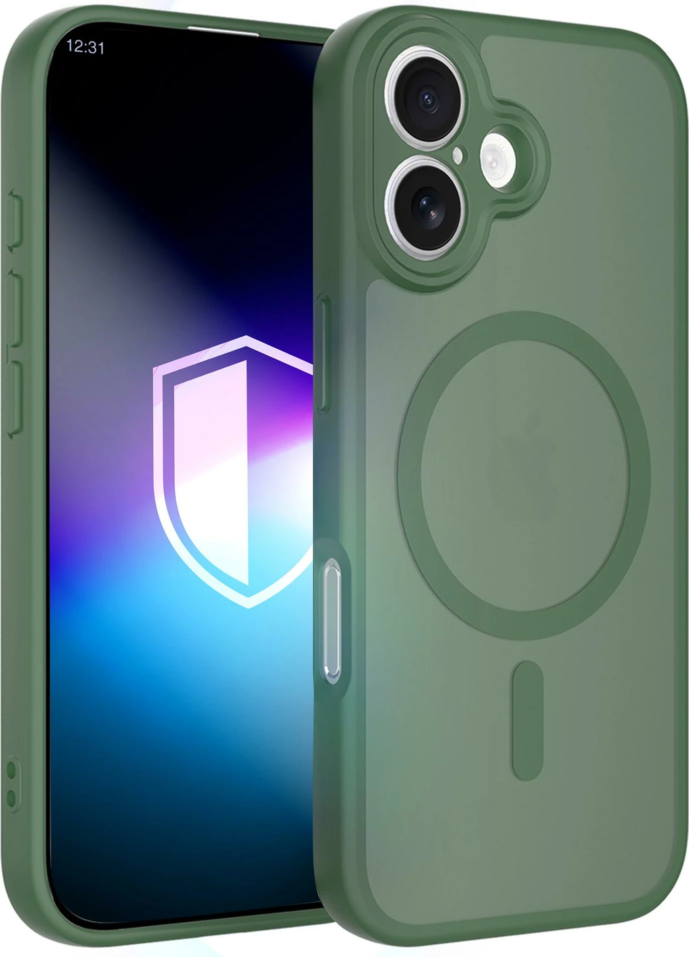 Mbështjellës 3mk Misty MagCase për iPhone 17, MagSafe, PC+TPU (RST), matte, me kuti, gjelbër