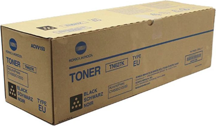 Toner, Konica Minolta, TN-627K (ACVV150), rendiment deri 24,000 faqe, i zi