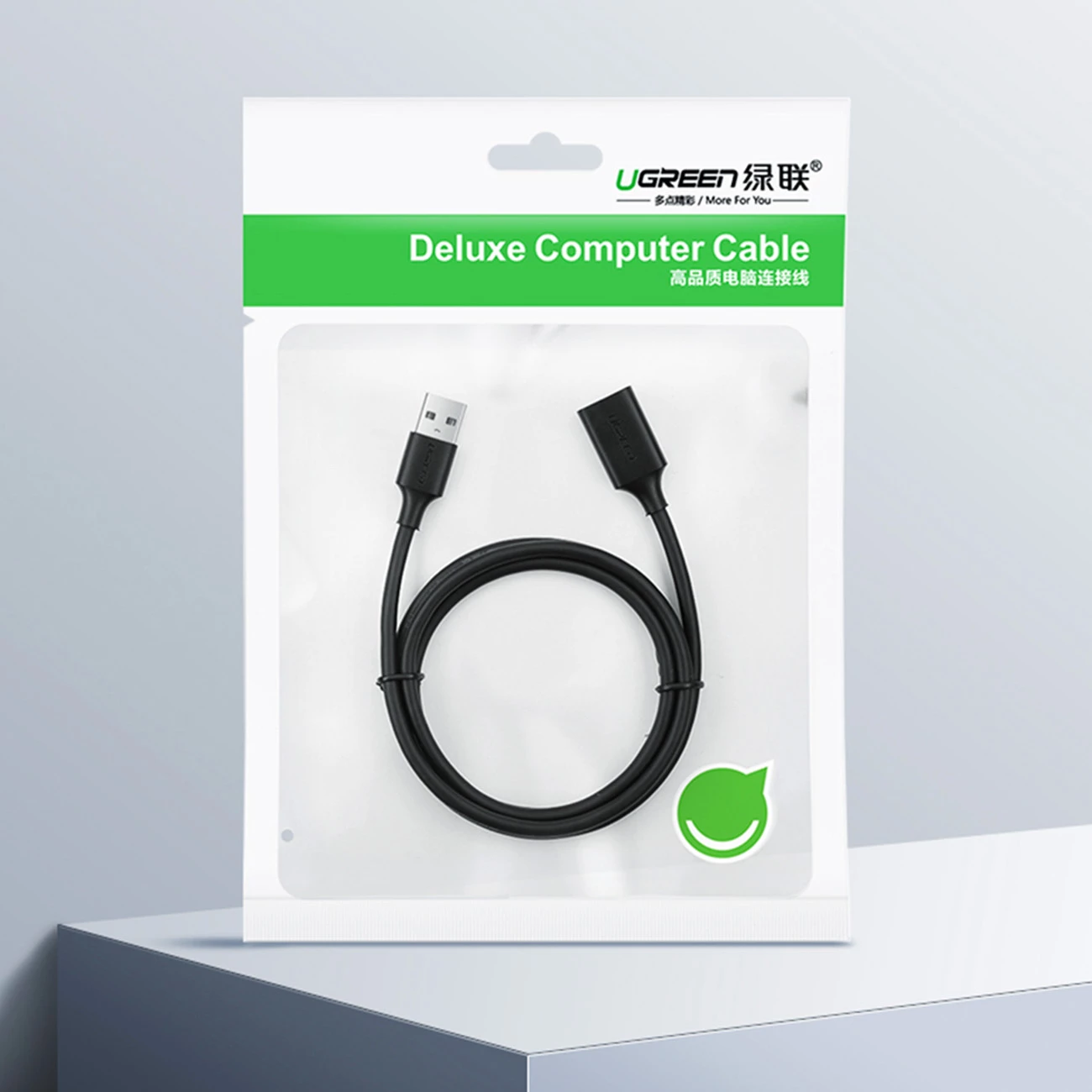 Kabllo zgjatuese USB Ugreen US103, 3m, USB 2.0, E zezë