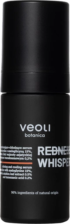 Serum për fytyrë Veoli Botanica Redness Whisperer Soothing and Cooling për femra, 30ml