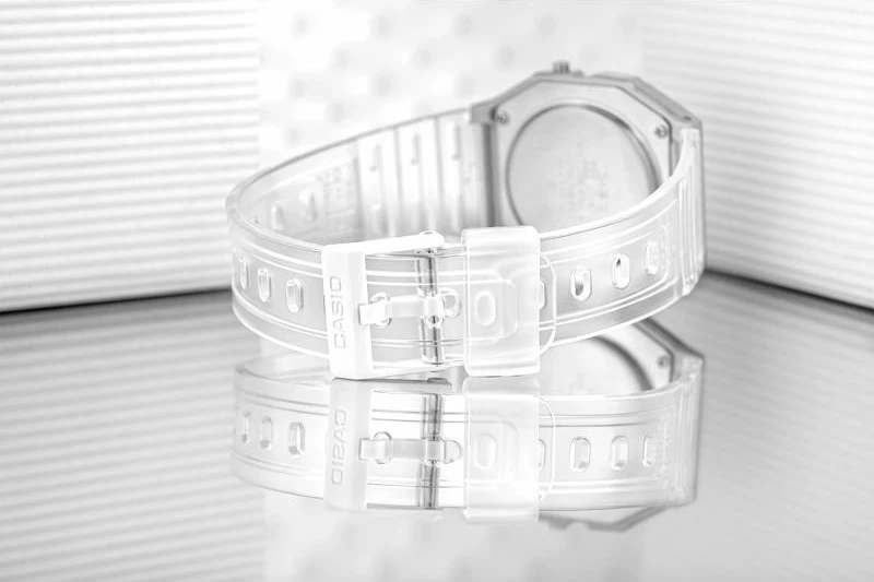 Orë dore Casio unisex, transparente