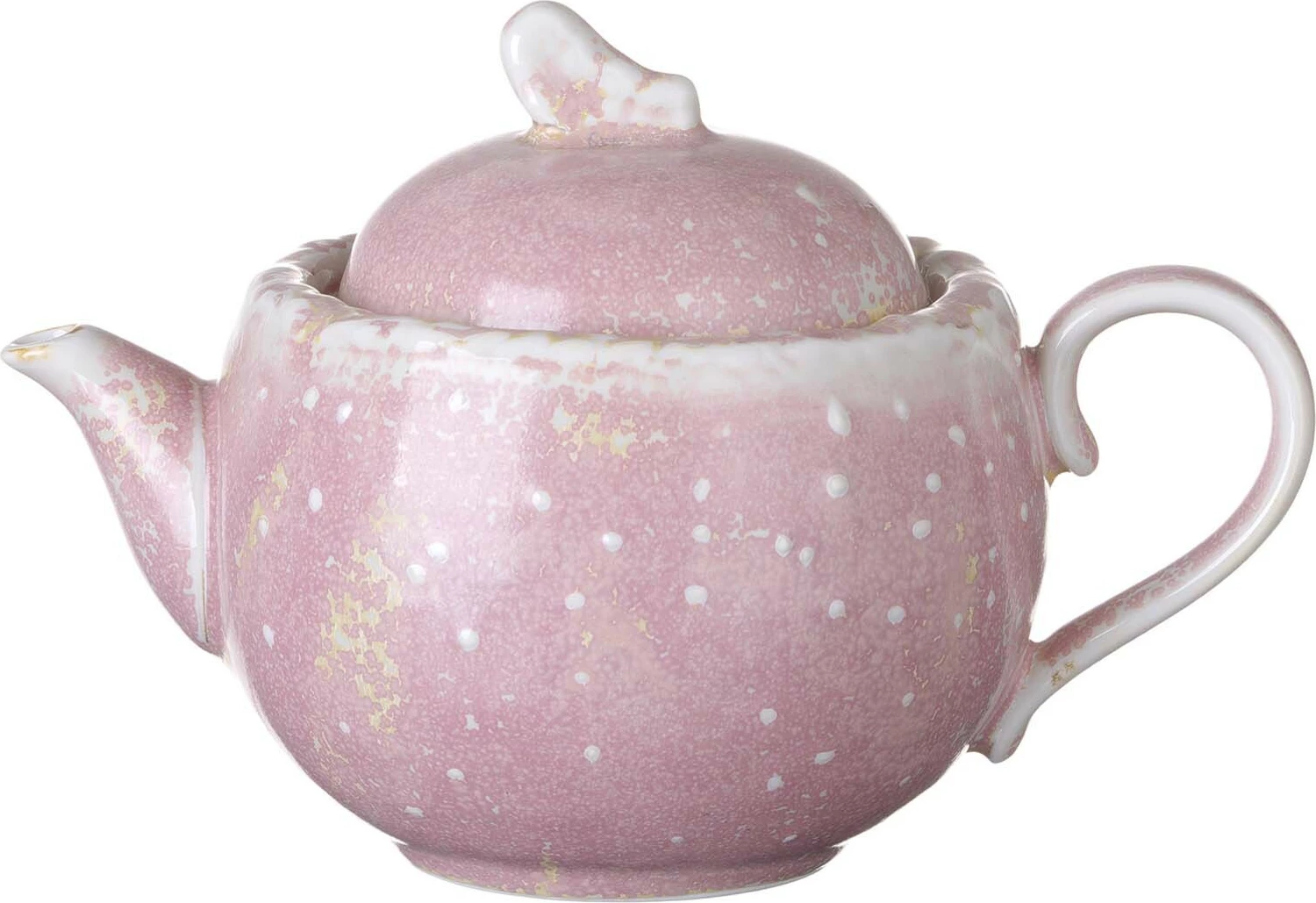 Çajnik Fine Dine Rosa 500 ml, set 3 copë, roze