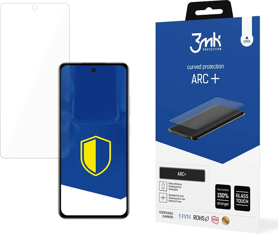 Folje mbrojtëse për ekran, 3mk Protection ARC+, për Realme C67, transparente