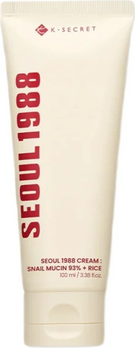 Krem fytyre K-SECRET Seoul 1988 Snail Mucin 93% + Rice për femra, 100ml