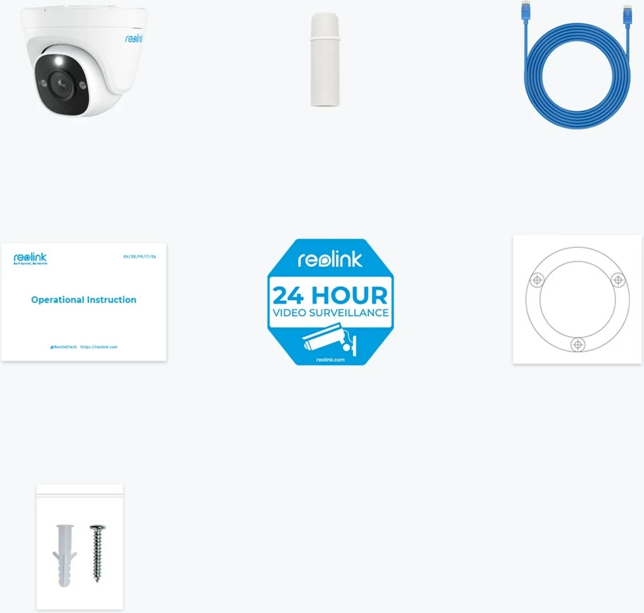Kamerë IP Reolink P344, 12MP, PoE, Dome, Bardhë