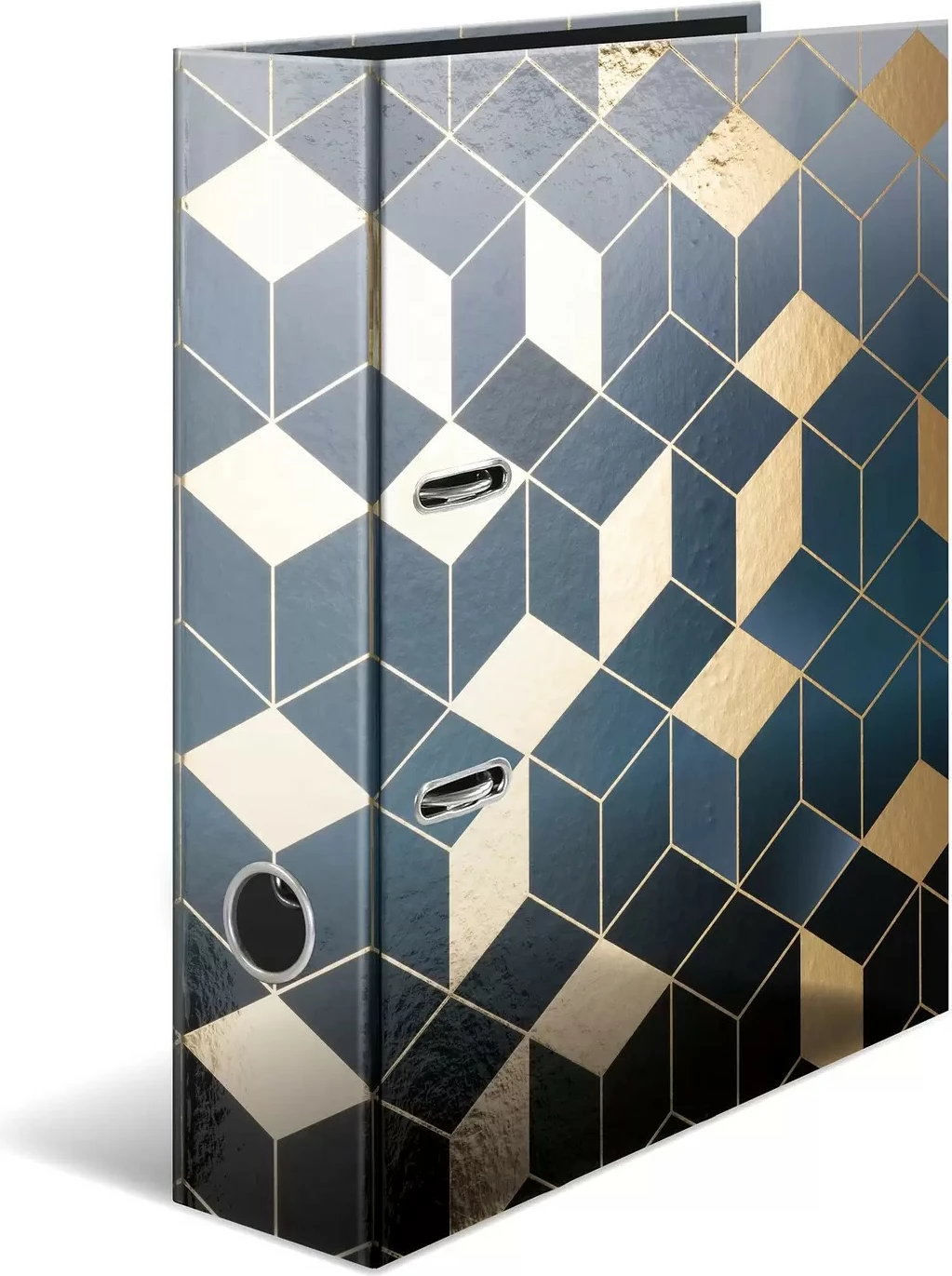 Dosje HERMA 7056, A4, karton, 7cm, blu/artë