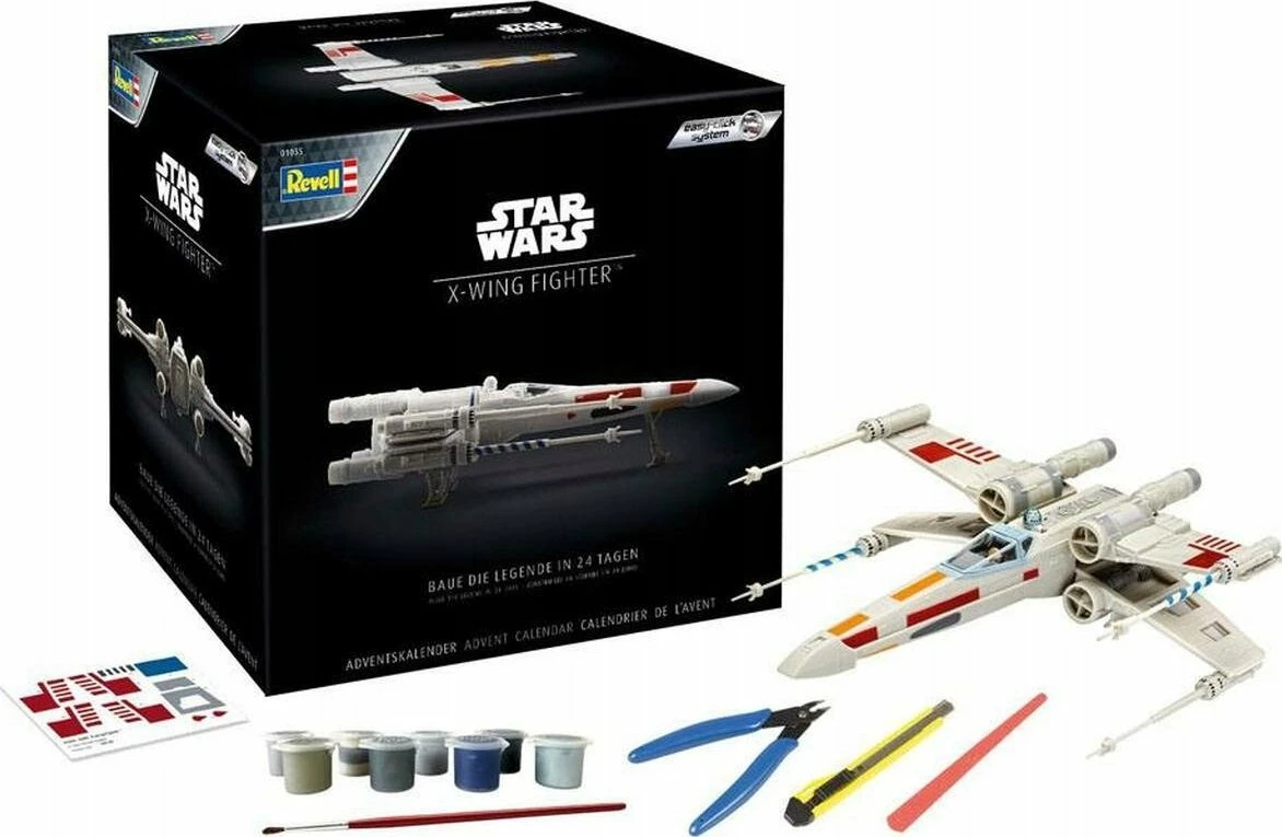 Kalendari i Adventit për modelim Revell X-wing Fighter 01035, Star Wars, 1:57, 24 pjesë