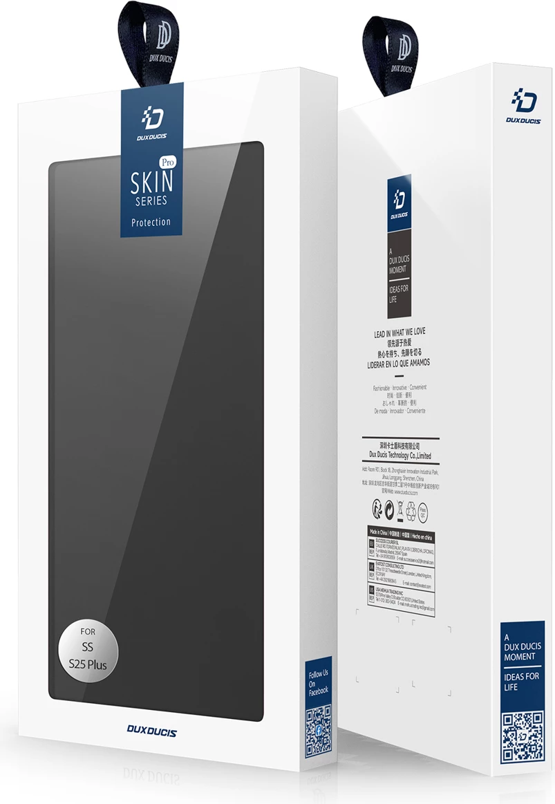 Mbështjellës Dux Ducis Skin Pro për Samsung Galaxy S25+, me xhep kartelash, i zi