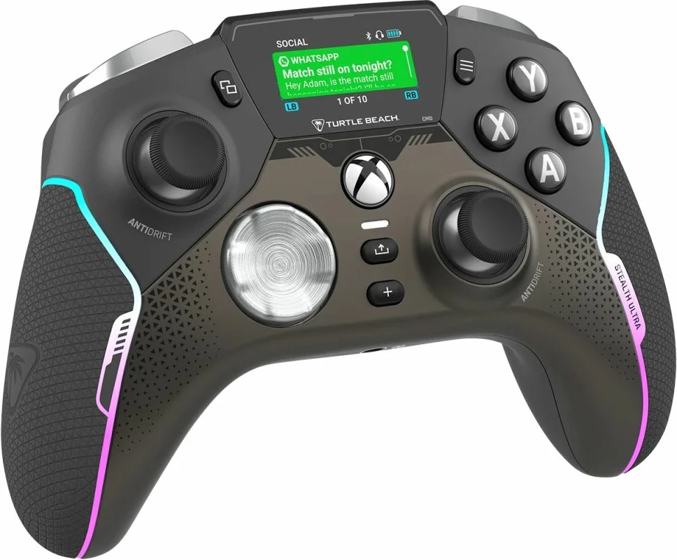 Kontroller gaming wireless Turtle Beach Stealth Ultra, me stacion karikimi, për Xbox/PC/Android, i zi