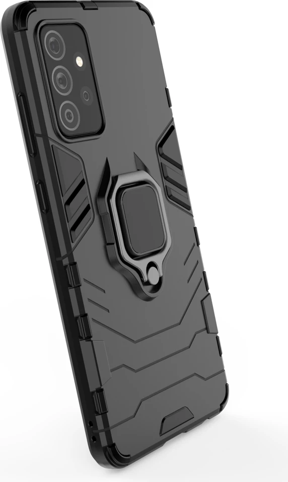 Mbështjellës Hurtel Ring Armor për Samsung Galaxy A72, me mbajtëse gishti dhe këmbë, Blu