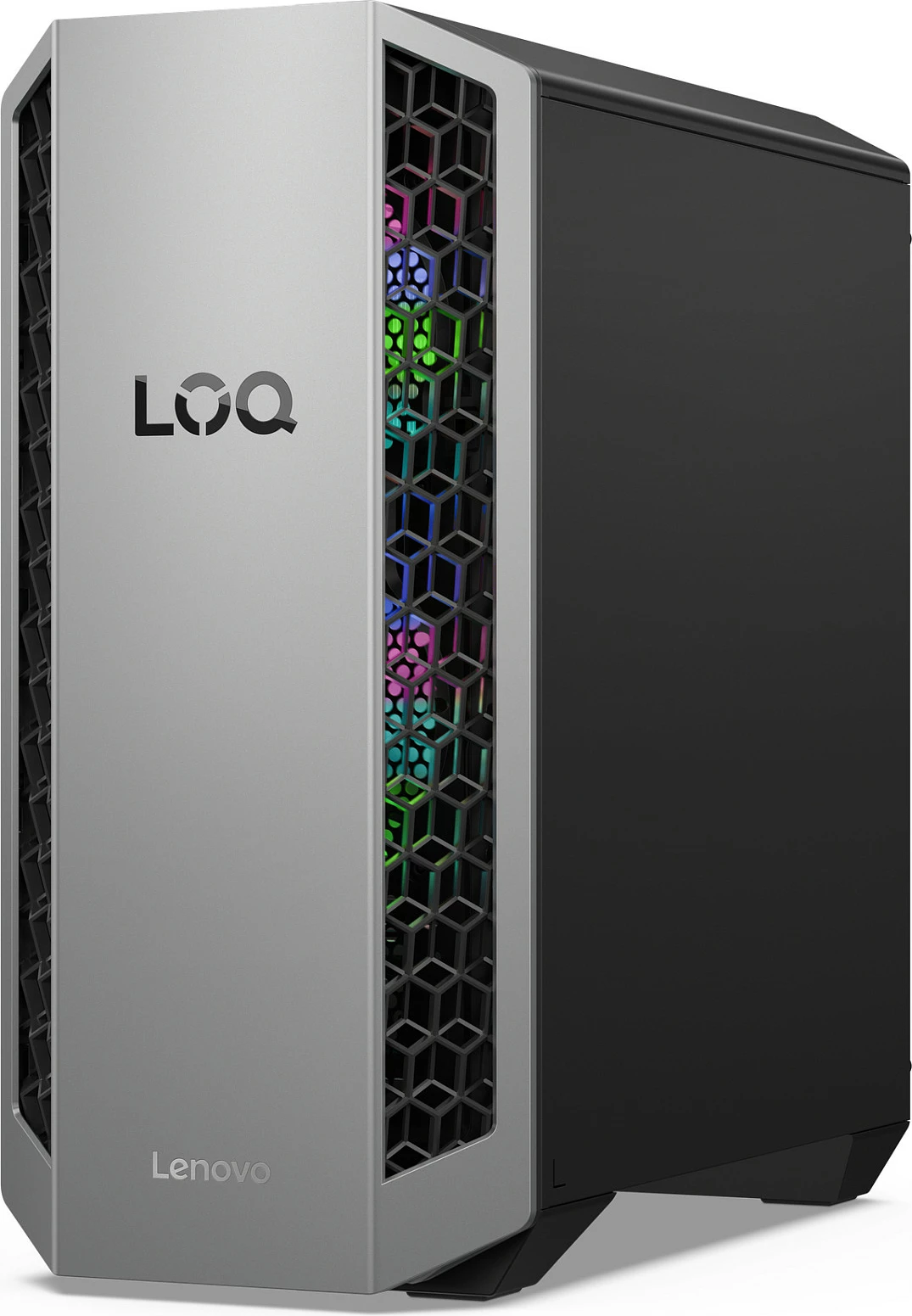 Kompjuter desktop Lenovo IdeaCentre LOQ 26ADR10, Ryzen 7 8745HX, 16GB DDR5, 1TB SSD, GeForce RTX 5070 12GB, Windows 11 Home, Luna Grey/Eclipse Black