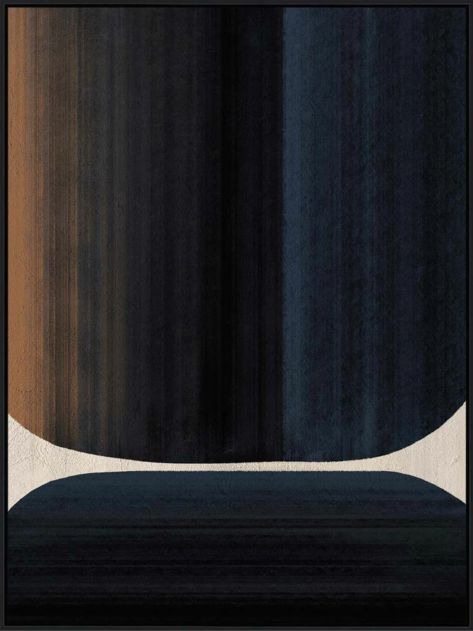 Pikturë dekorative Reconnect, shumëngjyrëshe, MDF i zi, 90x120x4cm