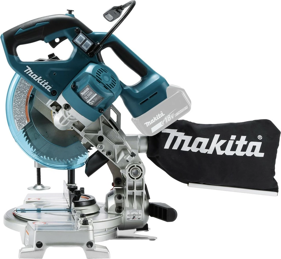 Sharrë këndi Makita DLS600Z, akku, blu