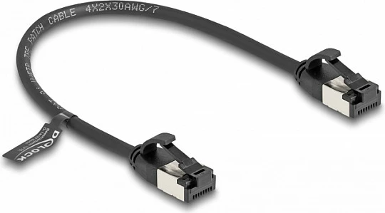 Kabllo rrjeti DeLOCK Cat8.1 RJ45-RJ45, 0.25 m, 40Gbps, e zezë