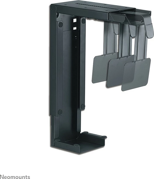 Mbajtës për kasë Neomounts Newstar CPU-D100BLACK, montim në tavolinë, çelik, i zi