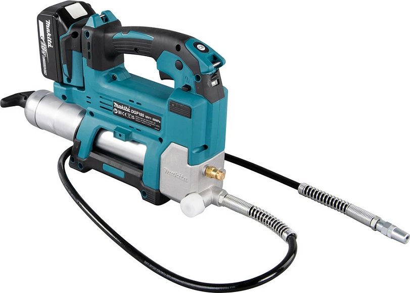 Pistoletë graso Makita DGP180Z, 18V Li-Ion, 475 ml, 690 bar, zorrë 1.2 m