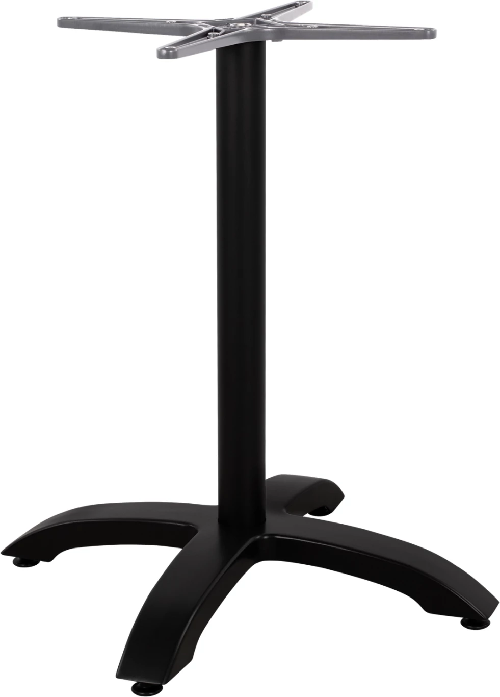 Bazë alumini FH460.01, e zezë mat, 66x66x73cm me kryq 48x48cm