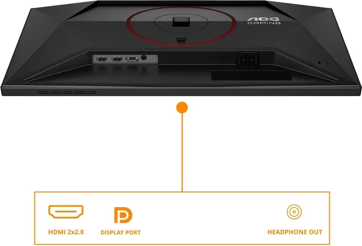 Monitor AOC 24G4ZR - 23.8", Full HD, 260Hz, i zi me të kuqe