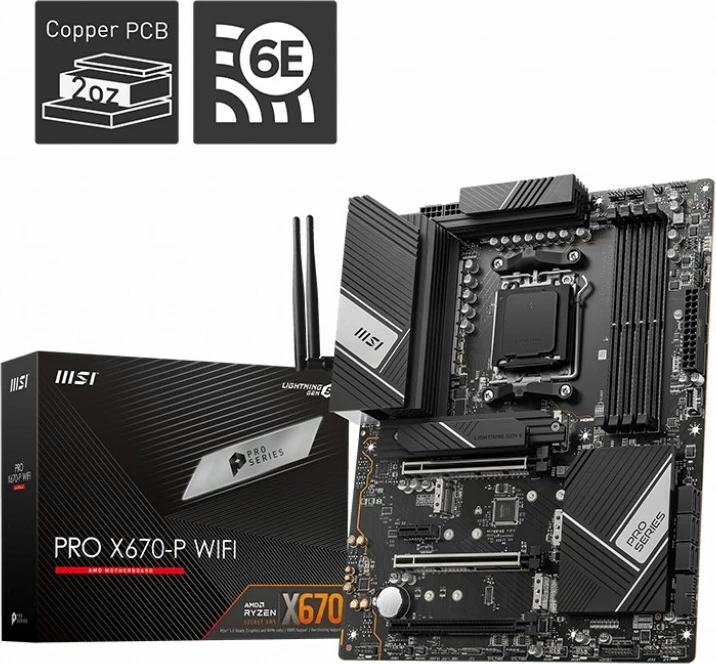 Pllakë amë MSI PRO X670-P WIFI, AMD X670