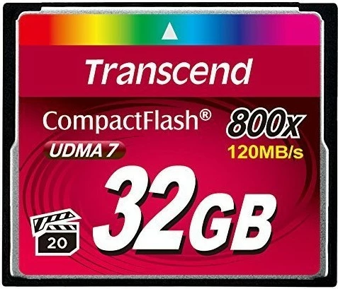 Kartelë memorie Transcend CompactFlash 800x 32GB, 120MB/s, e zezë