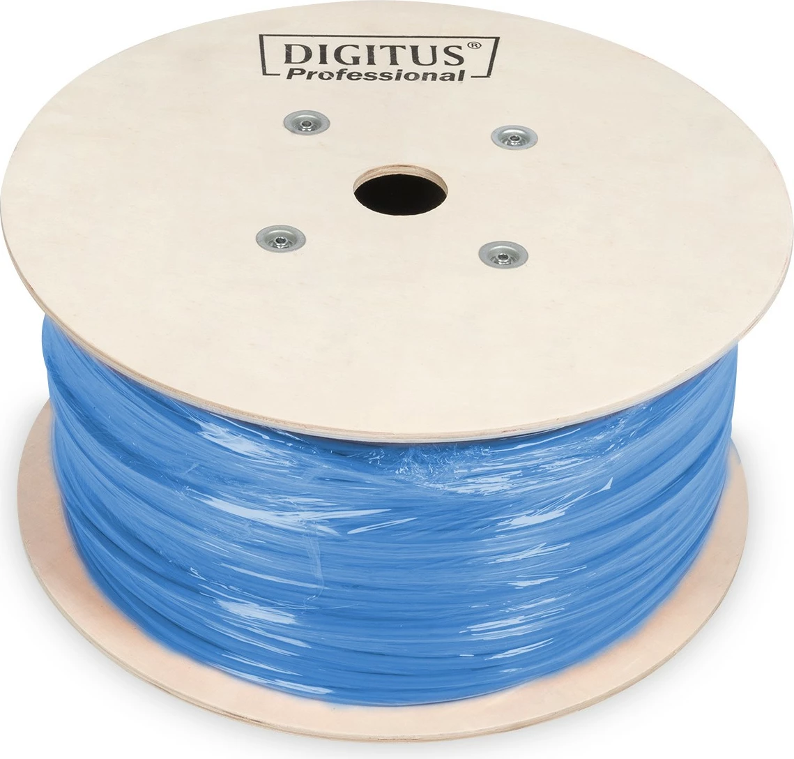 Kabllo rrjeti Digitus Cat6a U/UTP 305m kaltër