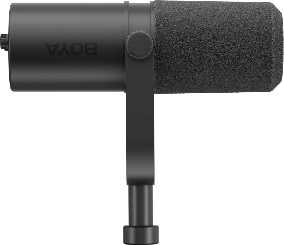 Mikrofon BOYA CastMic P60B dinamik USB-C/XLR me krah tavoline, i zi