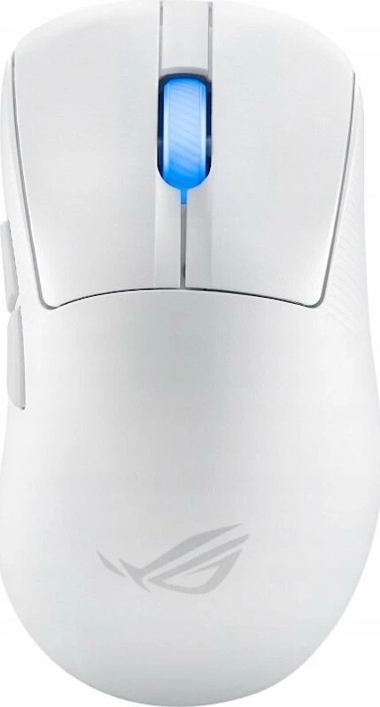 Maus gaming Asus ROG Keris II WL Ace 90MP03N0-BMUA10 42000 DPI, Bluetooth/2.4GHz/USB, 5 butona, i bardhë