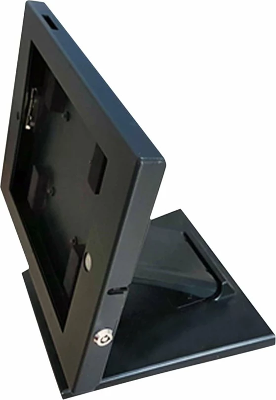 Mbajtës tavoline për tabletë Hannspree, 13.3", metal, me kyç, i zi