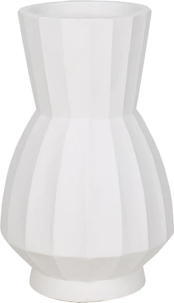 Vazo FOLDA, e bardhë, MgO, 24x24x41cm