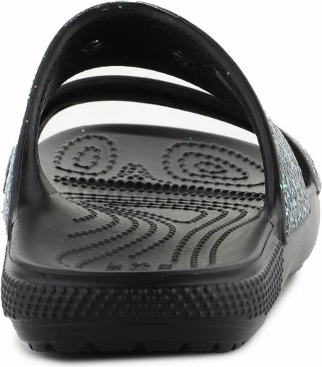 Shapka për vajza Crocs, modeli Classic Glitter, të zeza