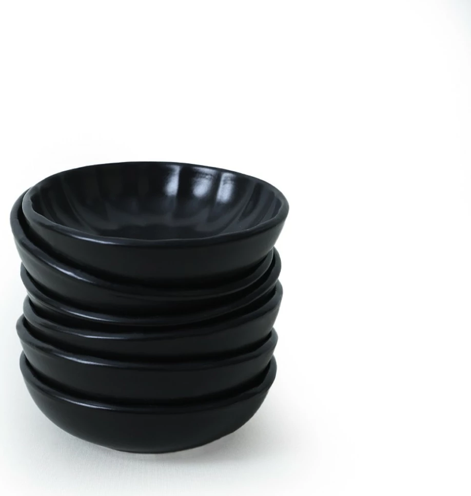 Set pjatash për meze (6 copë), Hermia Concept, X00019041, ngjyrë e zezë