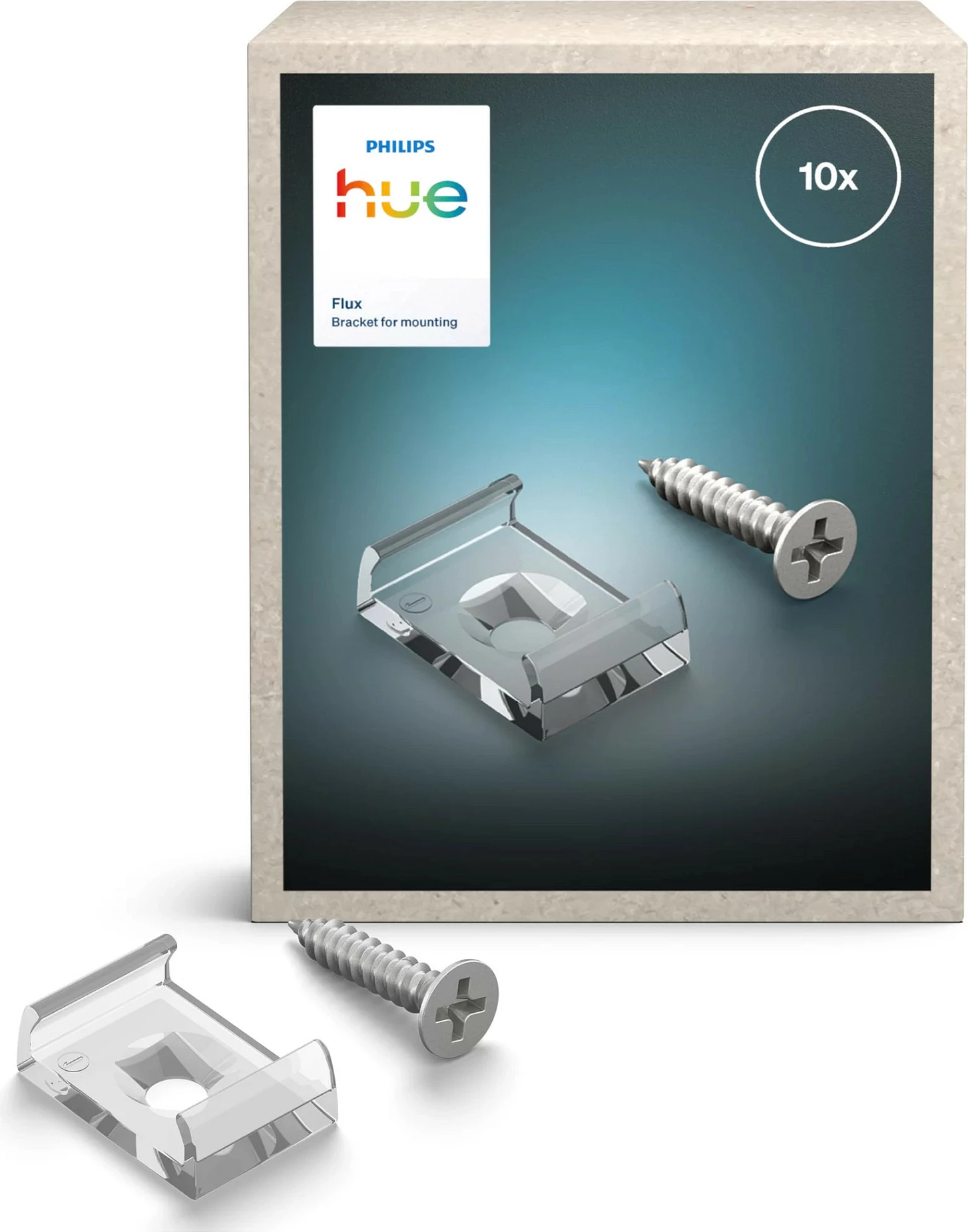 Mbajtëse montimi Philips Hue Flux Gradient Lightstrip, 10 copë, transparente