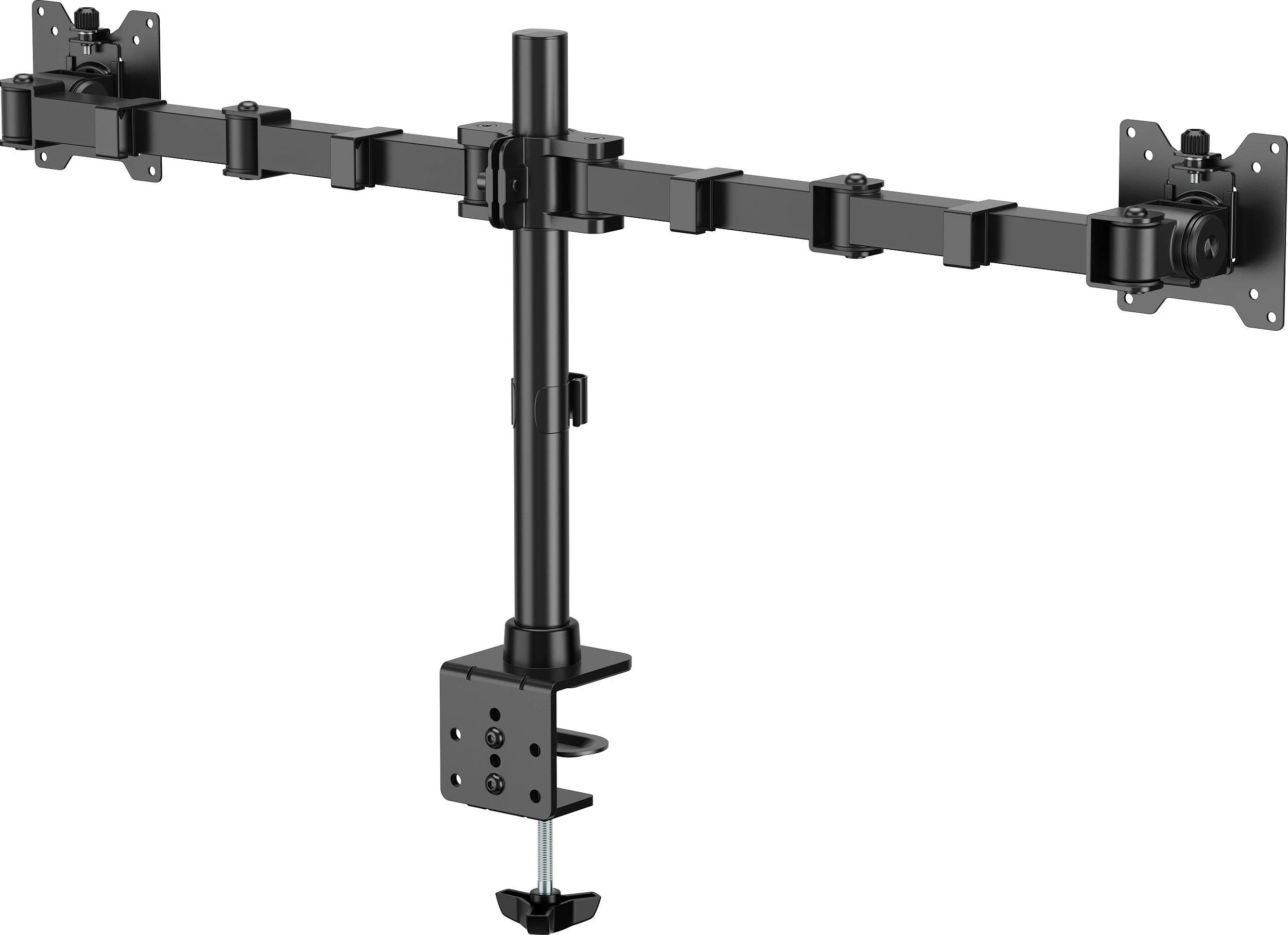 Mbajtëse tavoline për monitor EQUIP, 2x 17"-35", VESA 75x75/100x100, 360°, e zezë
