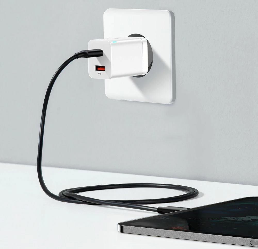 Karikues rrjeti Baseus Super Si Pro CCSUPP-E02 30W PD/QC, 1x USB-A + 1x USB-C, 3A, i bardhë