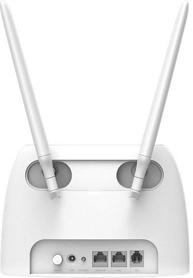 Ruter pa tela Tenda N300, Ethernet i Shpejtë, Banda e Vetme (2.4 GHz), 4G, i Bardhë