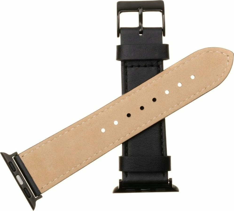 Rrip lëkure për Apple Watch Fixed FIXLST-434-BK 49/45/44/42mm, i zi