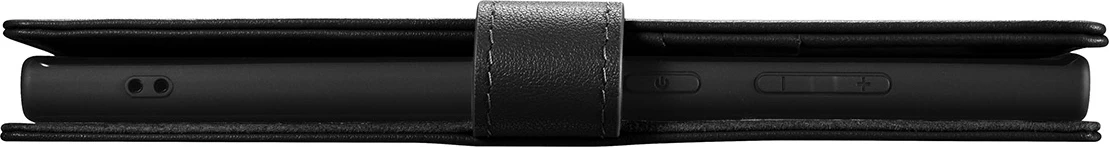 Mbështjellës iCarer Haitang Wallet për Samsung Galaxy S23 Ultra, lëkurë, i zi