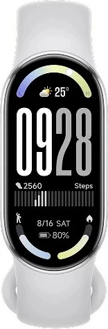 Smartwatch Xiaomi Smart Band 10 1.72\" AMOLED, 150+ sport mode, 5 ATM, bateri deri 21 ditë, Glacier Silver
