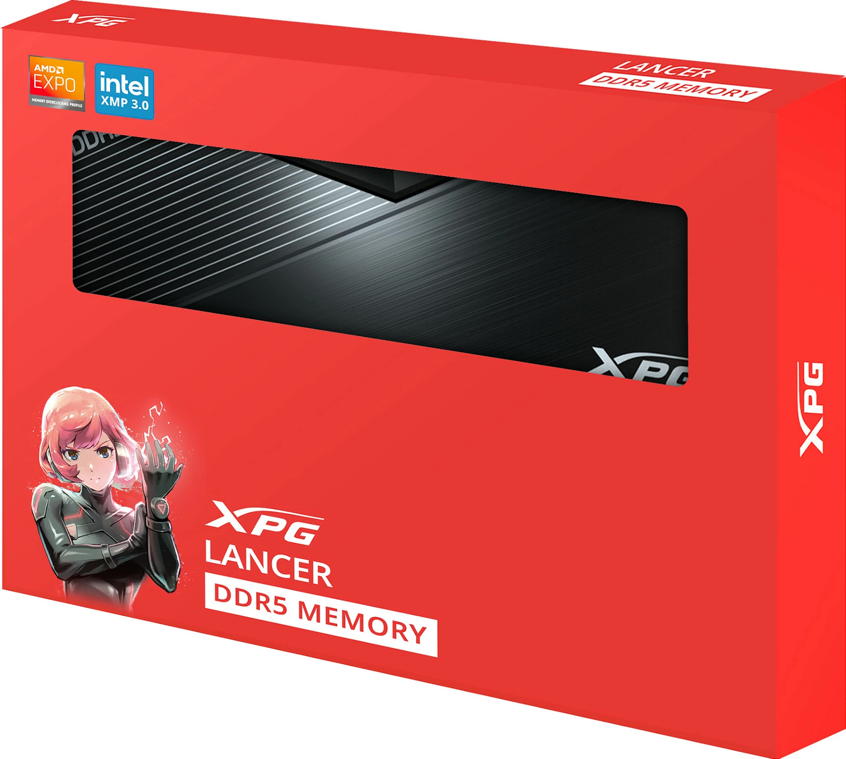 RAM Memorje ADATA XPG Lancer Blade AX5U6000C4816G-DTLABBK, DDR5 32GB (2x16GB) 6000MHz, DIMM, XMP/EXPO, e zezë