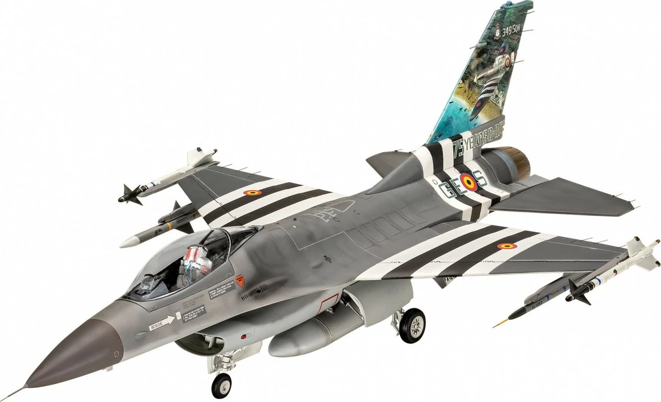 Model plastik aeroplani Revell F-16 Falcon 1:32, 150 pjesë, Edicioni 50 vjetori