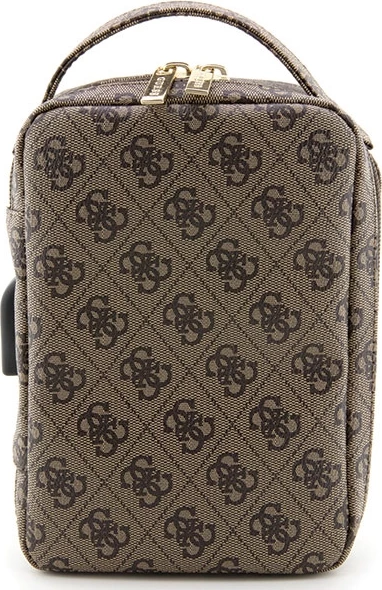 Çantë organizuese Guess 4G Printed Stripes, GUE002711-0, kafe